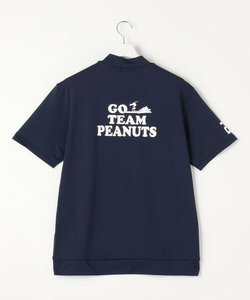 【PEANUTS】【MEN】スヌーピーコラボ モックネックシャツ