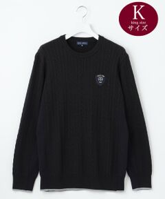 23区GOLF / ニジュウサンンクゴルフ ニット・セーター | 【MEN/キングサイズ】ストレッチ カラーニット