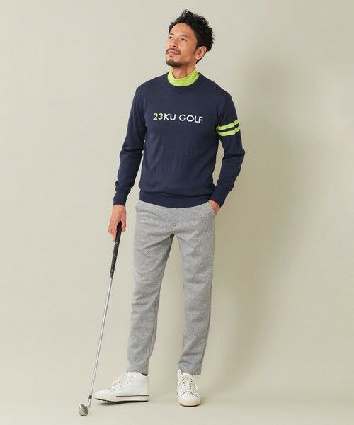 23区GOLF / ニジュウサンンクゴルフ ニット・セーター | 【MEN】【ウォッシャブル】ウールブレンド ロゴニット | 詳細13