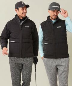 【MEN】【防風/撥水/ストレッチ】【袖取り外しで2WAY】キルティング ブルゾン