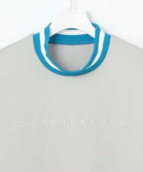 23区GOLF / ニジュウサンンクゴルフ カットソー | 【23Fondation】【吸水速乾/UVケア】ライトダンボール モックネック | 詳細3