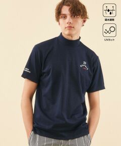 23区GOLF / ニジュウサンンクゴルフ スウェット | 【MEN】【吸水速乾/UVケア】ＹＥＬＬ柄ジャガード モックネック