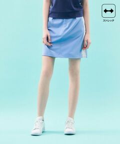 【WOMEN】【ストレッチ】バックドビー×メッシュロゴスカート