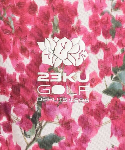 23区GOLF / ニジュウサンンクゴルフ ポロシャツ | 【WOMEN】【接触冷感・UVケア・吸水速乾】ブーゲンビリア柄 ポロシャツ | 詳細10