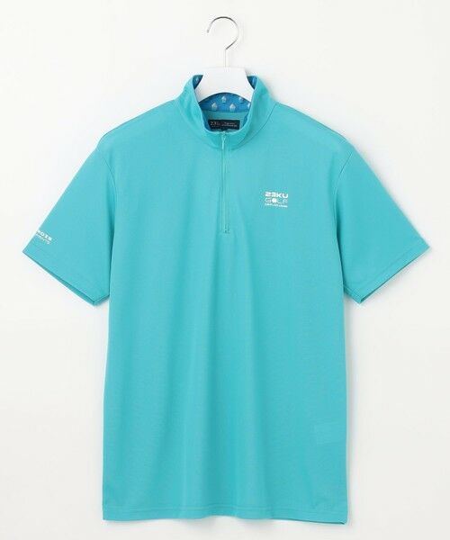 23区GOLF / ニジュウサンンクゴルフ ポロシャツ | 【MEN】【接触冷感・UVケア・吸水速乾】ハーフジップ 無地ポロシャツ | 詳細14