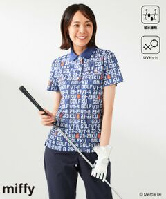 23区GOLF / ニジュウサンンクゴルフ ポロシャツ | 【WOMEN】【吸水速乾/UVカット】ミッフィーロゴポロシャツ