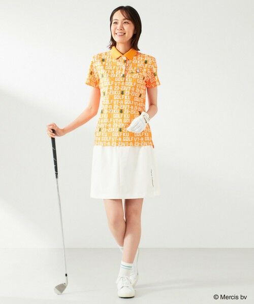 23区GOLF / ニジュウサンンクゴルフ ポロシャツ | 【WOMEN】【吸水速乾/UVカット】ミッフィーロゴポロシャツ | 詳細1