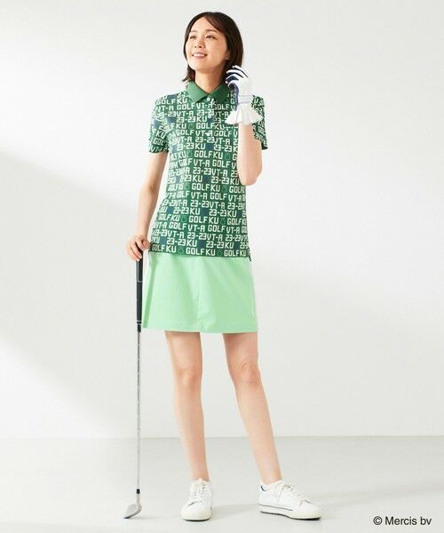 23区GOLF / ニジュウサンンクゴルフ ポロシャツ | 【WOMEN】【吸水速乾/UVカット】ミッフィーロゴポロシャツ | 詳細3