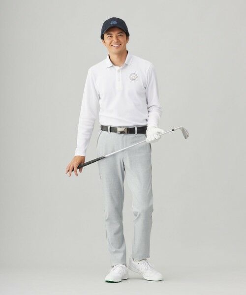 23区GOLF / ニジュウサンンクゴルフ ポロシャツ | 【MEN】【UVカット】ハニカムカノコ長袖ポロシャツ | 詳細2