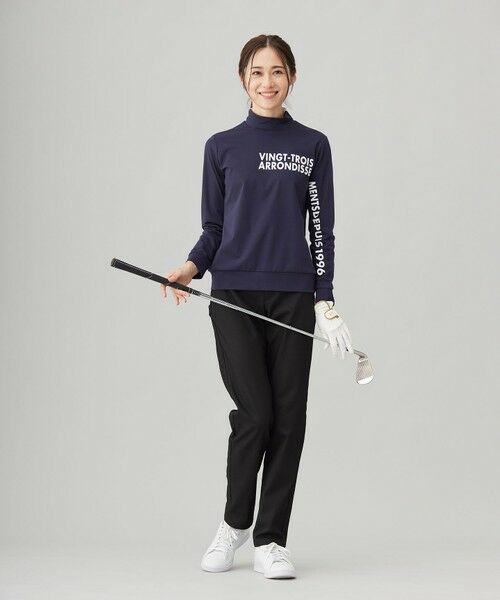 23区GOLF / ニジュウサンンクゴルフ スウェット | 【WOMEN】【吸水速乾/UVカット】スポーティ モックネックシャツ | 詳細8