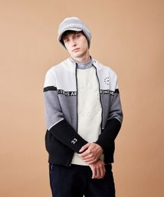 【MEN】リバーシブルニットブルゾン