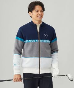 【MEN】リバーシブルニットブルゾン