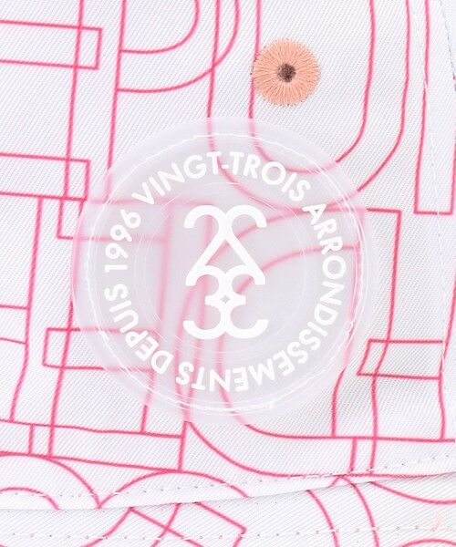 23区GOLF / ニジュウサンンクゴルフ キャップ | 【WOMEN】無地×総柄2WAYリバーシブルバケットハット | 詳細4