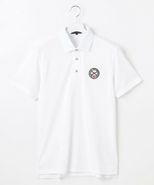 23区GOLF/ニジュウサンンクゴルフ 【MEN】【吸水速乾/UVカット】色で楽しむ春ゴルフ!カラバリ豊富な半袖ポロシャツ ホワイト系 LL 23区GOLF/ニジュウサンンクゴルフ 【MEN】【吸水速乾/UVカット】色で楽しむ春ゴルフ!カラバリ豊富な半袖ポロシャツ ホワイト系 LL