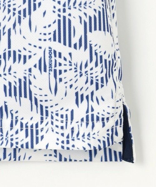 23区GOLF / ニジュウサンンクゴルフ ポロシャツ | 【MEN】【吸水速乾/UVカット】大人が着やすい柄ポロシャツ リゾートなムードも◎リーフ柄 ポロシャツ | 詳細6