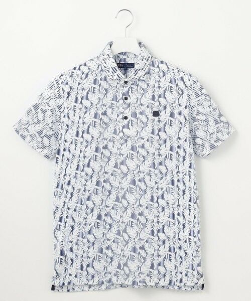 23区GOLF / ニジュウサンンクゴルフ ポロシャツ | 【MEN】【吸水速乾/UVカット】大人が着やすい柄ポロシャツ リゾートなムードも◎リーフ柄 ポロシャツ | 詳細9