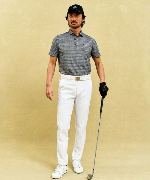 23区GOLF / ニジュウサンンクゴルフ ポロシャツ | 【MEN】モノグラム柄  半袖ポロシャツ | 詳細1