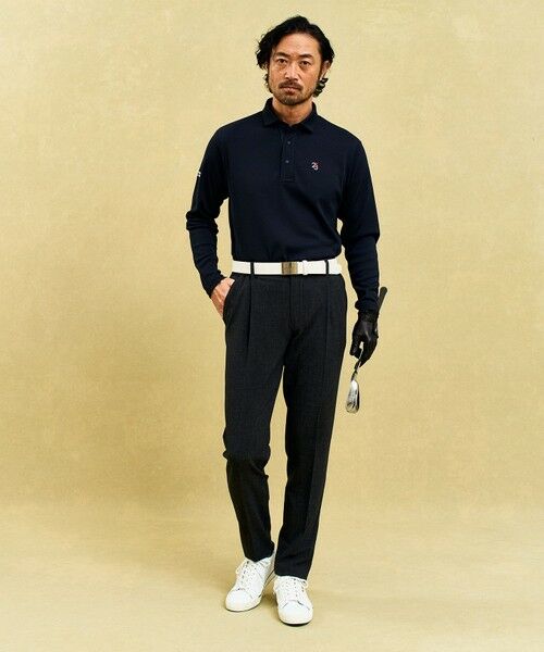 23区GOLF / ニジュウサンンクゴルフ カットソー | 【MEN】ミニワッフル長袖ポロ | 詳細1