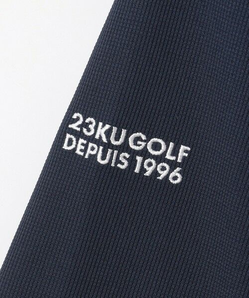 23区GOLF / ニジュウサンンクゴルフ カットソー | 【MEN】ミニワッフル長袖ポロ | 詳細9
