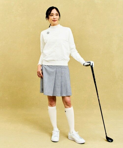23区GOLF / ニジュウサンンクゴルフ ニット・セーター | 【WOMEN】ロゴスポーツニット イージーケア | 詳細1