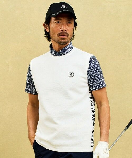23区GOLF/ニジュウサンンクゴルフ 【MEN】【ウォッシャブル】超軽量&高通気の快適なラッセルコンビベスト ホワイト系 M 23区GOLF/ニジュウサンンクゴルフ 【MEN】【ウォッシャブル】超軽量&高通気の快適なラッセルコンビベスト ホワイト系 M
