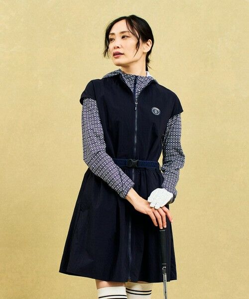 23区GOLF / ニジュウサンンクゴルフ ドレス | 【WOMEN】フロントジッパーで着脱便利！ベルト付きワンピース | 詳細17