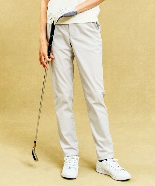 23区GOLF/ニジュウサンンクゴルフ 【WOMEN】【接触冷感/UVケア】動きやすさ抜群の新機能「ウエストムーブ」の快適カジュアルパンツ ライトグレー系 1 23区GOLF/ニジュウサンンクゴルフ 【WOMEN】【接触冷感/UVケア】動きやすさ抜群の新機能「ウエストムーブ」の快適カジュアルパンツ ライトグレー系 1
