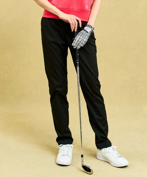 23区GOLF/ニジュウサンンクゴルフ 【WOMEN】【接触冷感/UVケア】動きやすさ抜群の新機能「ウエストムーブ」の快適カジュアルパンツ ブラック系 2 23区GOLF/ニジュウサンンクゴルフ 【WOMEN】【接触冷感/UVケア】動きやすさ抜群の新機能「ウエストムーブ」の快適カジュアルパンツ ブラック系 2