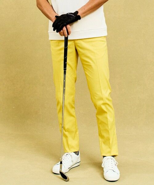 23区GOLF/ニジュウサンンクゴルフ 【MEN】【接触冷感/UVケア】ウエストにジャストフィット ウエストムーブ パンツ 選べる5色展開 イエロー系 90 23区GOLF/ニジュウサンンクゴルフ 【MEN】【接触冷感/UVケア】ウエストにジャストフィット ウエストムーブ パンツ 選べる5色展開 イエロー系 90