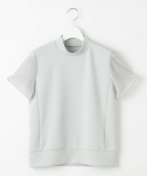 23区GOLF / ニジュウサンンクゴルフ スウェット | 【WOMEN】シアーラメ袖デザイン ライトダンボールモックネック | 詳細7