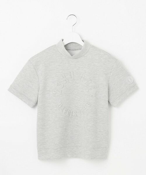 23区GOLF / ニジュウサンンクゴルフ スウェット | 【WOMEN】【吸水速乾/UVケア】長めの半袖丈でトレンドのモードスタイル！スウェットモックネック | 詳細3