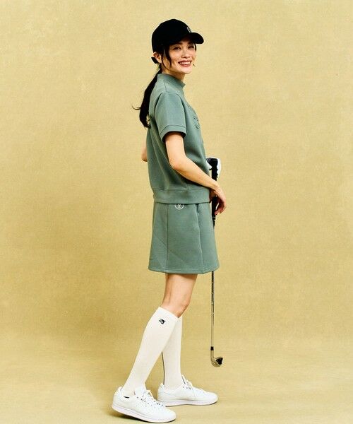 23区GOLF / ニジュウサンンクゴルフ スウェット | 【WOMEN】【吸水速乾/UVケア】長めの半袖丈でトレンドのモードスタイル！スウェットモックネック | 詳細14