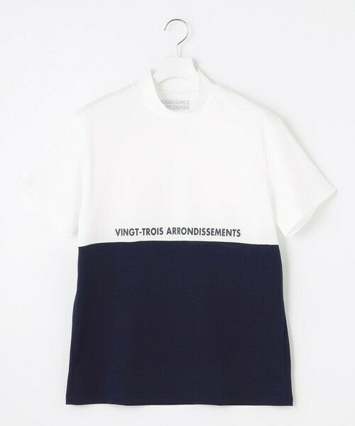 23区GOLF/ニジュウサンンクゴルフ 【MEN】【吸水速乾/UVカット】ストレッチ性抜群!ドライタッチで肌馴染みも◎カラーブロック モックネックシャツ ホワイト系 LL 23区GOLF/ニジュウサンンクゴルフ 【MEN】【吸水速乾/UVカット】ストレッチ性抜群!ドライタッチで肌馴染みも◎カラーブロック モックネックシャツ ホワイト系 LL