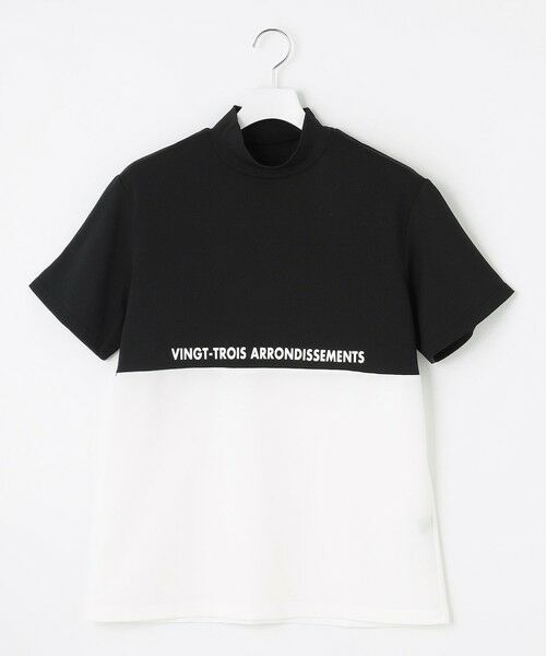 23区GOLF/ニジュウサンンクゴルフ 【MEN】【吸水速乾/UVカット】ストレッチ性抜群!ドライタッチで肌馴染みも◎カラーブロック モックネックシャツ ブラック系 LL 23区GOLF/ニジュウサンンクゴルフ 【MEN】【吸水速乾/UVカット】ストレッチ性抜群!ドライタッチで肌馴染みも◎カラーブロック モックネックシャツ ブラック系 LL
