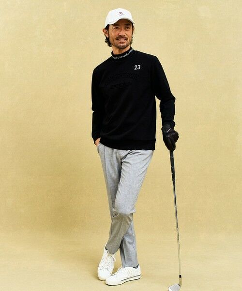 23区GOLF / ニジュウサンンクゴルフ スウェット | 【MEN】【UVカット】ストレッチ性抜群！パターンからゴルフに合わせたしっかり素材のカノコダンボールモック | 詳細3