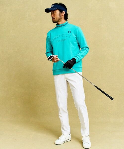 23区GOLF / ニジュウサンンクゴルフ スウェット | 【MEN】【UVカット】ストレッチ性抜群！パターンからゴルフに合わせたしっかり素材のカノコダンボールモック | 詳細5