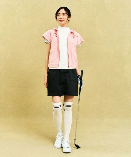 23区GOLF / ニジュウサンンクゴルフ その他アウター | 【WOMEN】シアーストレッチ ショート丈フードベスト | 詳細6