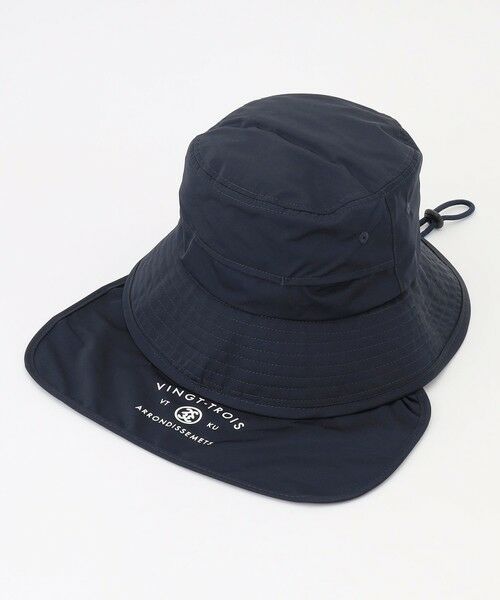 23区GOLF / ニジュウサンンクゴルフ ハット | 【UNISEX】日常使いもしやすいシンプルデザイン 首後ろもしっかケアするネックカバー付バケットハット ギフトにもおすすめ◎ | 詳細11