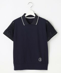 23区GOLF / ニジュウサンンクゴルフ カットソー | 【辻梨恵プロ着用】メッシュスリーブストレッチポロ