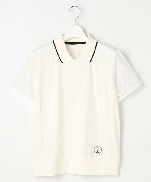 23区GOLF / ニジュウサンンクゴルフ カットソー | 【辻梨恵プロ着用】メッシュスリーブストレッチポロ | 詳細3