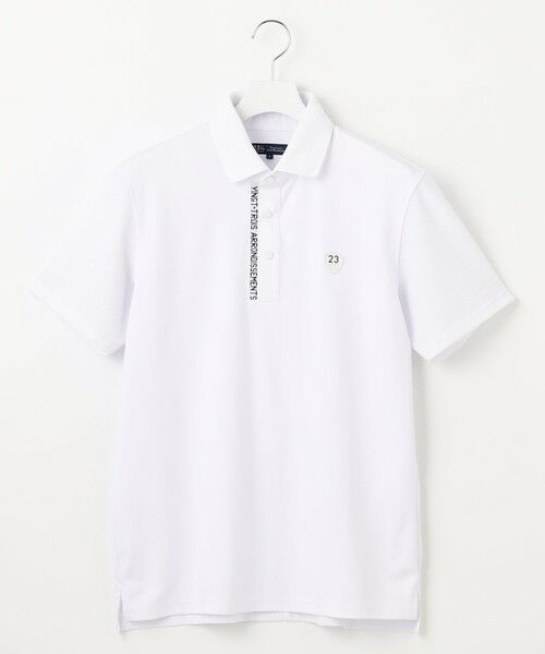 23区GOLF/ニジュウサンンクゴルフ 【MEN】【吸水速乾/UVケア】ストレッチ性抜群のハニカムメッシュコンビポロシャツ メッシュ素材で快適 ホワイト系 M 23区GOLF/ニジュウサンンクゴルフ 【MEN】【吸水速乾/UVケア】ストレッチ性抜群のハニカムメッシュコンビポロシャツ メッシュ素材で快適 ホワイト系 M