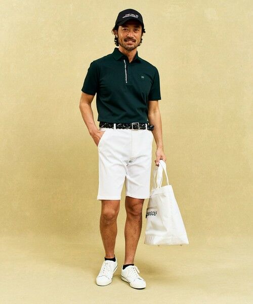 23区GOLF / ニジュウサンンクゴルフ カットソー | 【MEN】ストレッチ性抜群のハニカムメッシュコンビポロシャツ | 詳細11