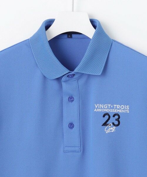 23区GOLF / ニジュウサンンクゴルフ カットソー | 【MEN】ハニカムライトカノコメッシュ衿ポロ | 詳細6