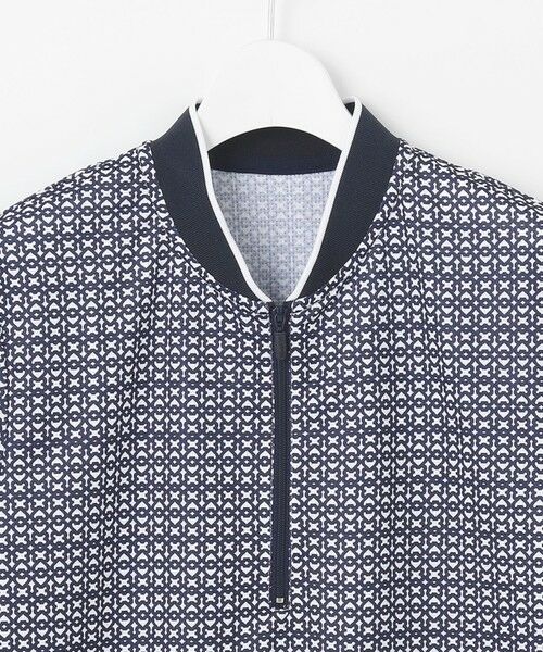 23区GOLF / ニジュウサンンクゴルフ カットソー | 【WOMEN】サンベールメッシュ モノグラムハーフジップ | 詳細3