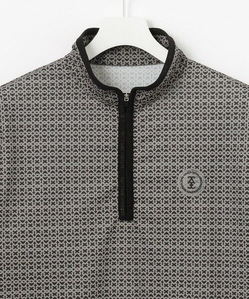 23区GOLF / ニジュウサンンクゴルフ カットソー | 【MEN】サンベールメッシュ モノグラムハーフジップ | 詳細2