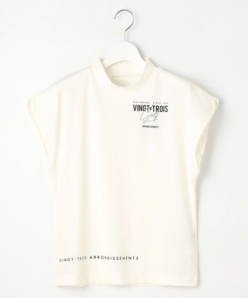 23区GOLF / ニジュウサンンクゴルフ スウェット | 【WOMEN】フレンチスリーブストレッチモックネック | 詳細2