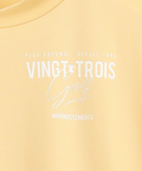 23区GOLF / ニジュウサンンクゴルフ スウェット | 【WOMEN】フレンチスリーブストレッチモックネック | 詳細7