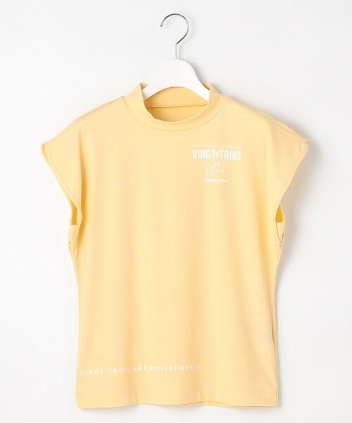 23区GOLF/ニジュウサンンクゴルフ 【WOMEN】【ストレッチ/UVケア】フレンチスリーブモックネック 脇二の腕ラインをさりげなくカバー ライトイエロー系 2 23区GOLF/ニジュウサンンクゴルフ 【WOMEN】【ストレッチ/UVケア】フレンチスリーブモックネック 脇二の腕ラインをさりげなくカバー ライトイエロー系 2