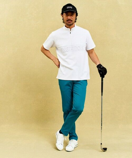 23区GOLF / ニジュウサンンクゴルフ スウェット | 【MEN】着脱しやすいバンプジャージー　ハーフジップカットソー | 詳細1