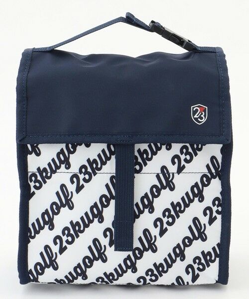 23区GOLF/ニジュウサンンクゴルフ 【UNISEX】500mlのペットボトル6本収容可能 折りたためて便利◎ 保冷バッグ ネイビー系5 F 23区GOLF/ニジュウサンンクゴルフ 【UNISEX】500mlのペットボトル6本収容可能 折りたためて便利◎ 保冷バッグ ネイビー系5 F